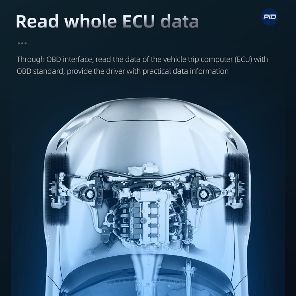 Car Head Up Display Multi-funciton OBD GPS Slope Meter Atmosphere Lamp Full LCD Smart Gauge with 12