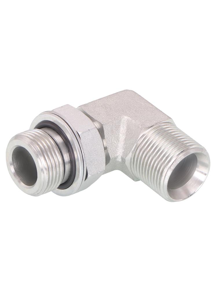 1BH9-OG Imperial Adjustable Pipe Elbow 90° Type C, 60° Internal Taper to Metric Right Angle 1BH4 Connector.