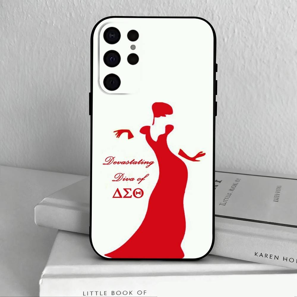 D-Delta S-Sigma T-Theta-A Phone Case For Samsung S25,24,23,22,30,21,10,9,Ultra,Plus,Lite,FE,4,5 G Soft Black Case