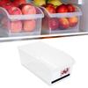 Органайзер для ящика холодильника, контейнер, легкий доступ, прозрачный пластик, большая вместимость, универсальное выдвижное хранилище