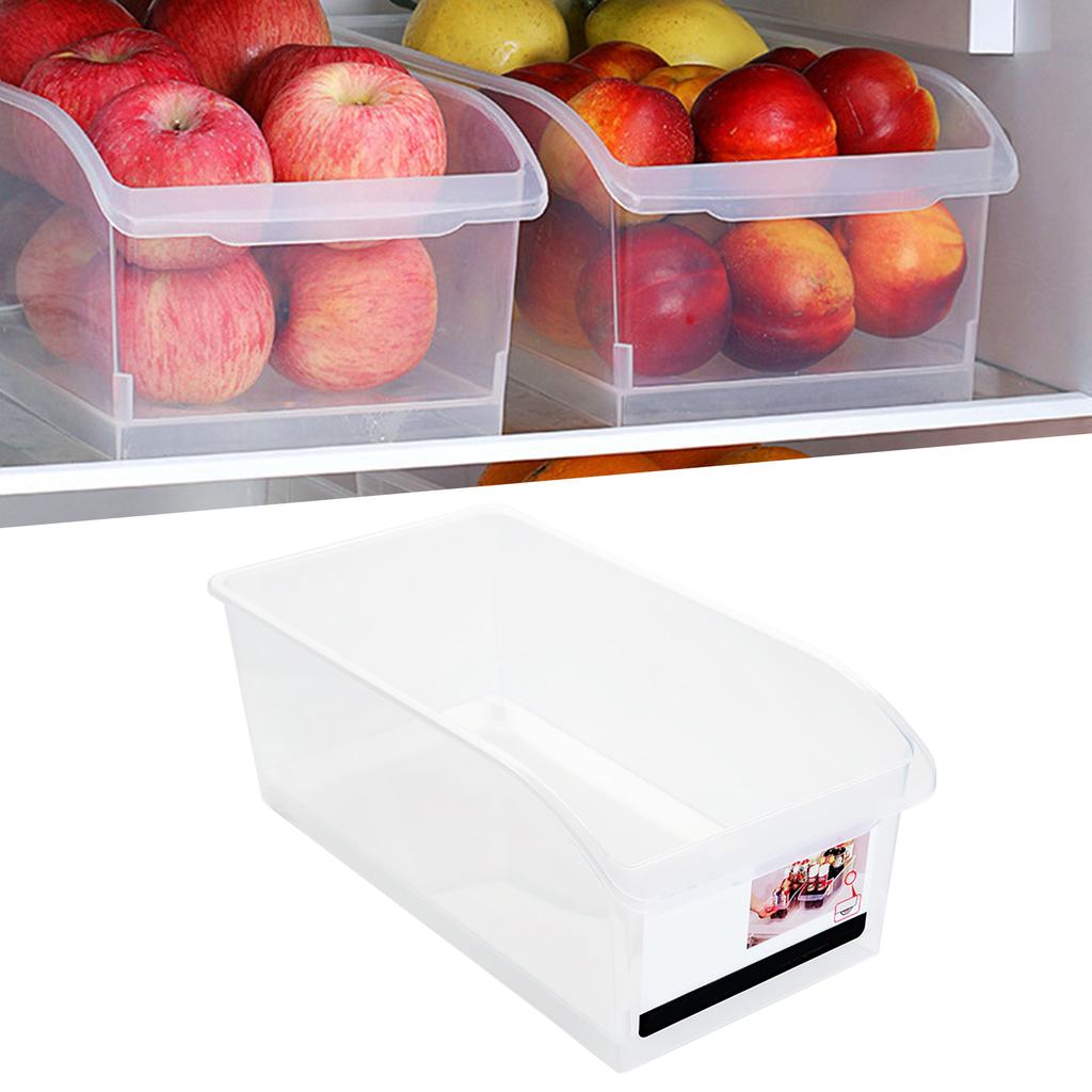 Органайзер для ящика холодильника, контейнер, легкий доступ, прозрачный пластик, большая вместимость, универсальное выдвижное хранилище