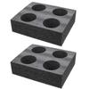 2 Pcs Foam Cup Holder Tray   Portable Drink Carrier for Takeout Beverages, Perfect for Hot and Cold Drinks   Versatile Holder for Parties, Picnics