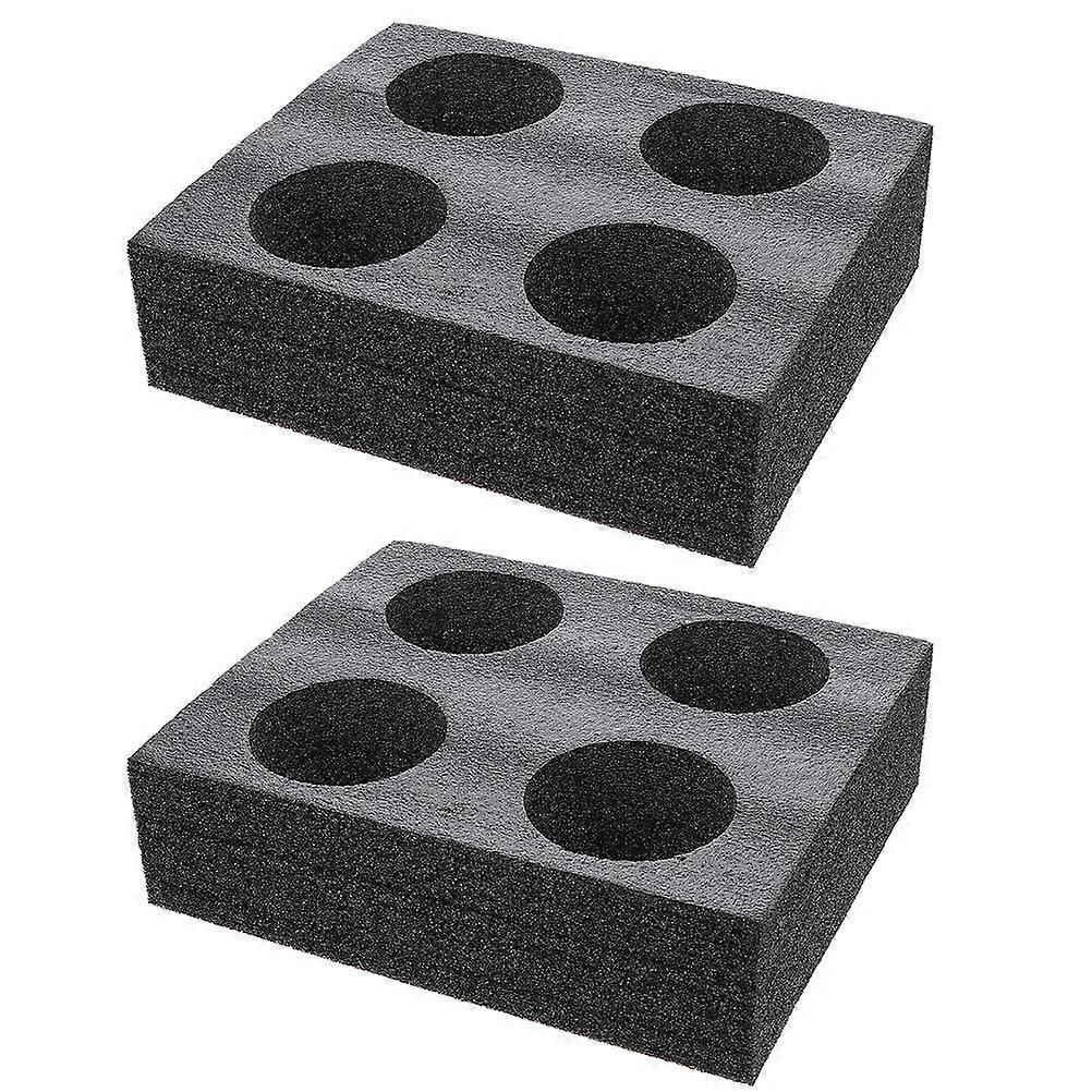 2 Pcs Foam Cup Holder Tray Portable Drink Carrier for Takeout Beverages, Perfect for Hot and Cold Drinks Versatile Holder for Parties, Picnics