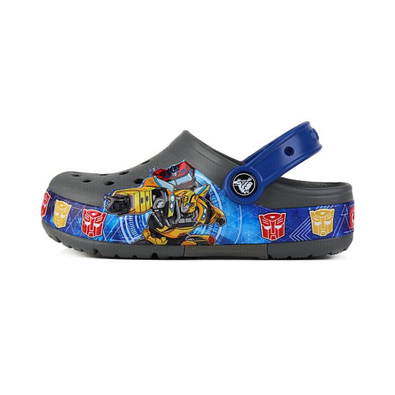 Crocs Классические клоги CFL Трансформеры Bnd Lt Slate Трансформеры Дудл Дырявые Туфли Серые Детский Стиль