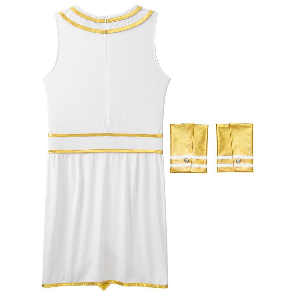 Мужской Хэллоуин Тематическая Вечеринка Ролевая Игра Костюм Без Рукавов Контрастного Цвета Косплей Платье Наряды