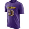 X NBA Los Angeles Lakers FW24 Essential City Edition Crew Neck Pullover Short Sleeve T-Shirt Men T-Shirts Wild-Purple HJ2763-507
