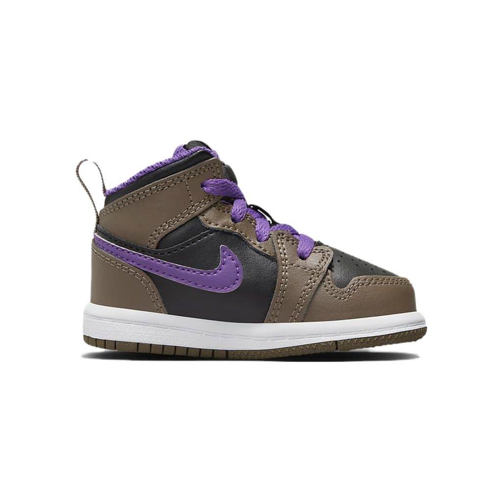 Jordan 1 Mid Little Kids Brown White DQ8425-215