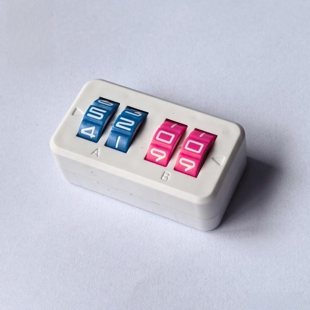 4 Digit Display Board Game Score Tracker Rotating Number Dials Flexible Adjustable 4 Digit Life Counter Self Discipline Design 1