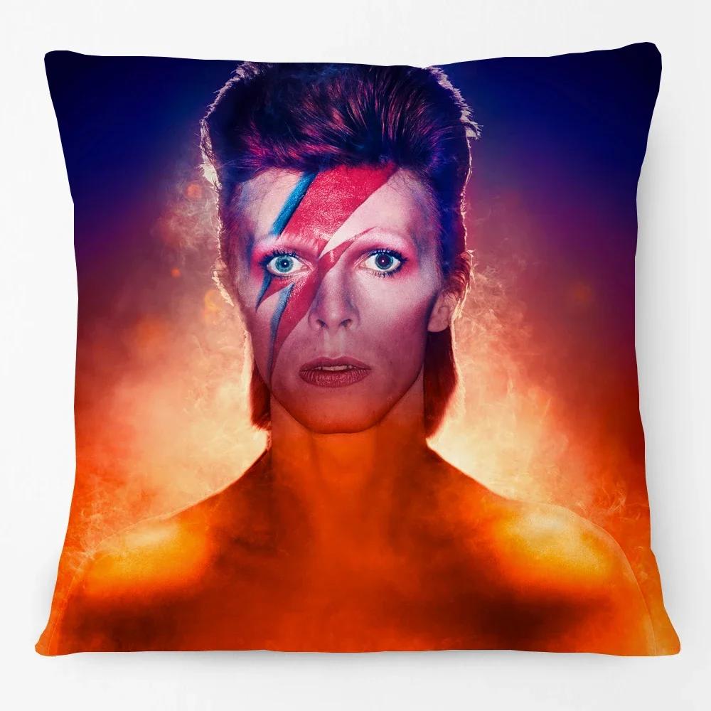 Масляная живопись Портреты Давида Принт Наволочка для подушки Музыкальная галерея Искусство Декоративная наволочка для диванной подушки