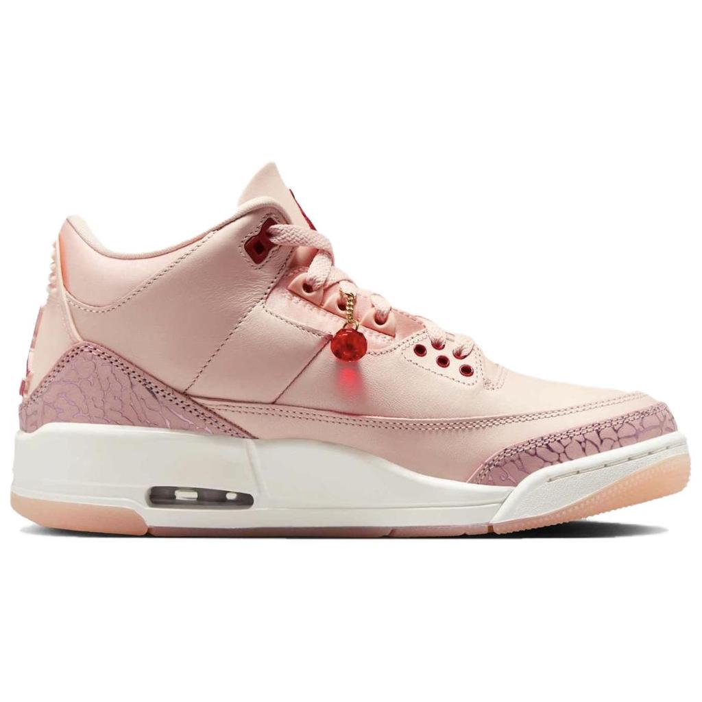 Кроссовки женские Air Jordan 3 Retro Treat Yourself розовые, выцветшие, коралловые, спортивные, красные HJ0178-600