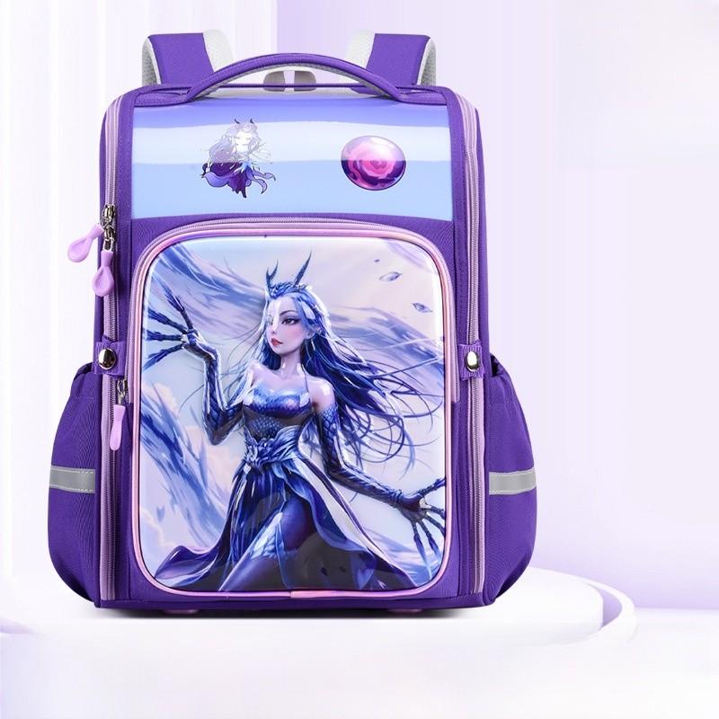 Nezha Children Cartoon Backpack With Spacious Storage For Elementary Students