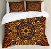 Комплект постельного белья Bohemian Mandala из 2/3 предметов, двуспальное, двуспальное, королевского размера, пододеяльник и наволочка, мягкое постельное белье