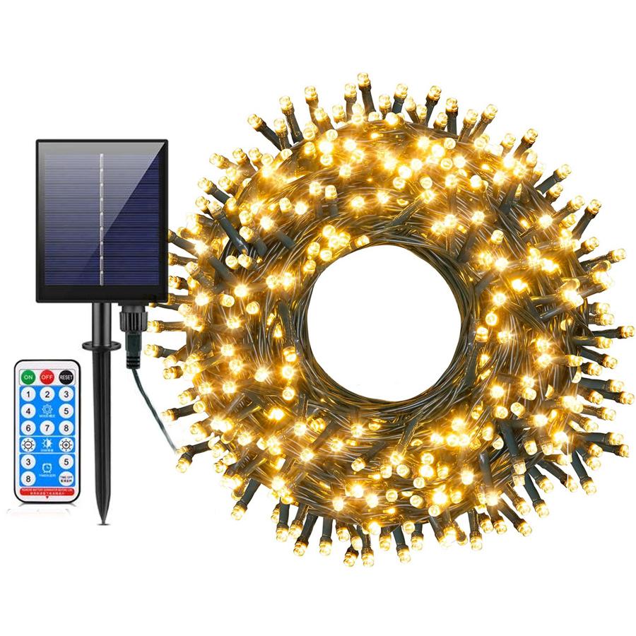 20М 50М 100М Солнечные Уличные Солнечные Гирлянды с Пультом Водонепроницаемая Солнечная Мерцающая Сказочная Гирлянда Солнечный Свет Гирлянда