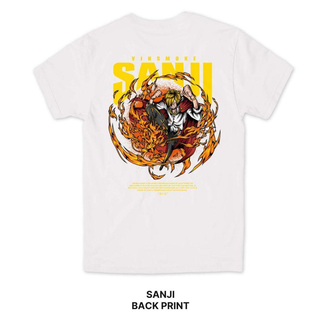 ONE PIECE Sanji Anime Summer T-shirt Harajuku Men Women Oversized Retro Streetwear Short Sleeves Loose Casual Comfortable Y2k