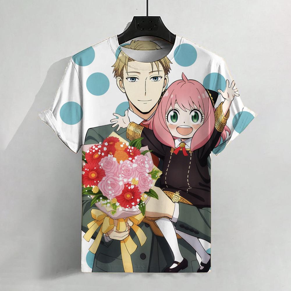 2024 модная горячая аниме 3D принтованная футболка модная женская повседневная для мальчиков и девочек универсальная круглая горловина взрослая женская футболка с короткими рукавами