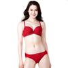 Triumph Гладкий бюстгальтер и трусики Сексуальный M006 Размер C75L Женский комплект, Бюстгальтер, (красный),