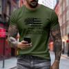 Men's Printed Short Sleeve T-Shirt Men's Loose Casual Short Sleeve Top