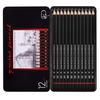 Artist Pencil for Sketching Drawing Art Pack of 12 with Metal Case B 2B 3B 4B 5B 6B 7B 8B HB H 2H F
