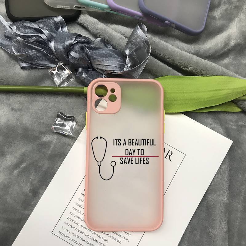 Nurse Medical Medicine Health Heart Phone Case For iPhone 16 15 14 13 12 11 Pro Max Mini SE 7 8 Plus Matte Cover Clear Fundas