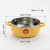 Kids Cartoon 304 Stainless Steel Bowl Double Handles Student Rice Salad Fruit Ramen Bowls Double-Wall Drop-Resistant Tableware