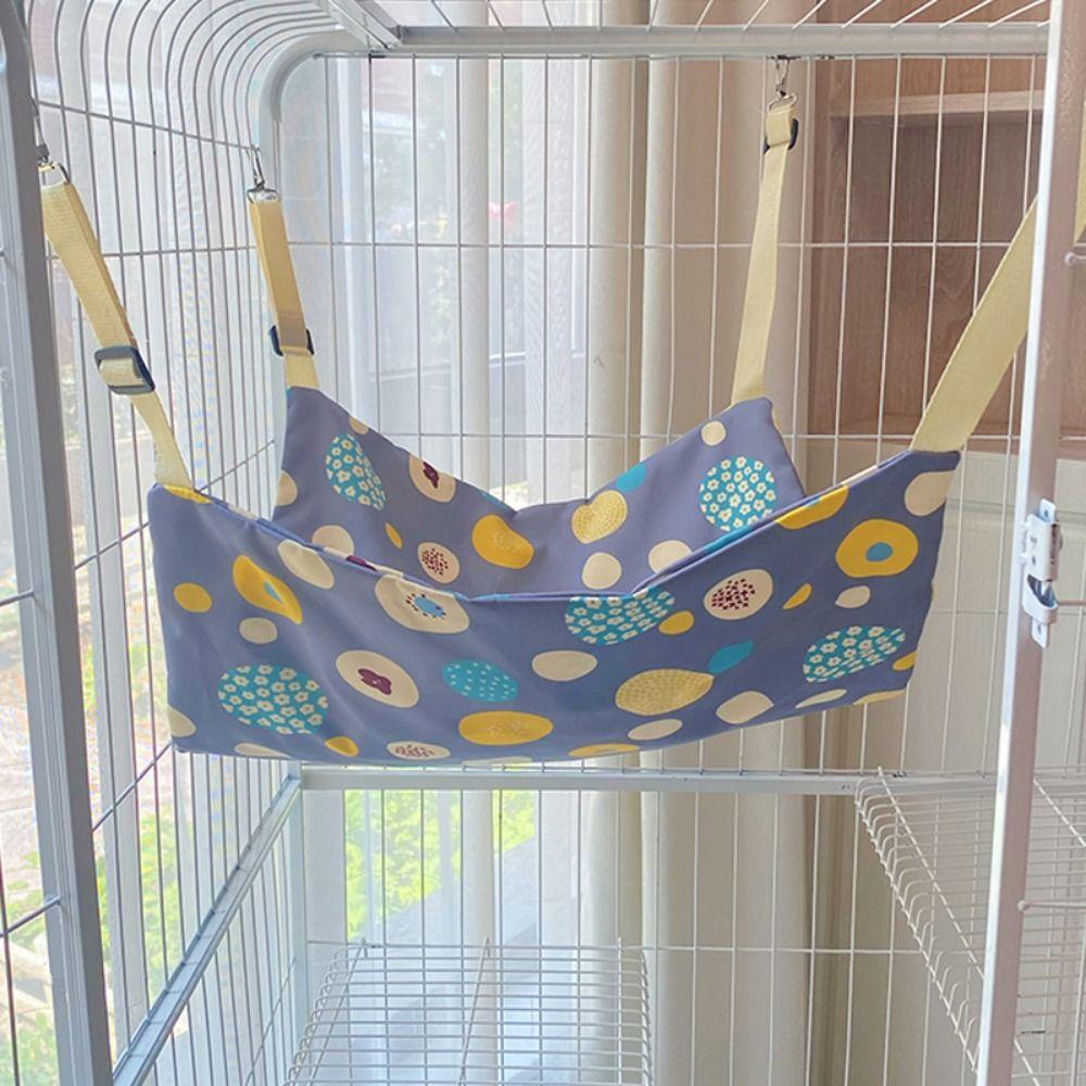 Cartoon Cat Hammock Bed Breathable Cat Swinging Nest for Cat Kitten Hamster Rabbits