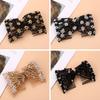 Diy Beaded Hair Combs For Women Girls Easy Lazy Updo Hair Accessories Bun Ponytail Holder Comb Elastic Beaded Claw Hairpin
