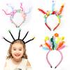 1PC Cartoon Sausage Mouth Wool Roll Hairbands Kids Lovely Funny Headband Ornament Hoops Band Hair Accessories Autumn And Winter