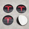 ZFX1 4 шт. 56 мм Колпачок ступицы Tesla с логотипом Высококачественная наклейка для Tesla Model 3 Y S X Персонализированные наклейки на автомобиль Автомобильные аксессуары