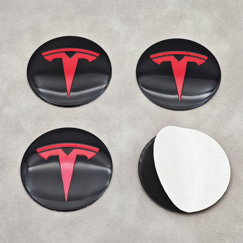 ZFX1 4 шт. 56 мм Колпачок ступицы Tesla с логотипом Высококачественная наклейка для Tesla Model 3 Y S X Персонализированные наклейки на автомобиль Автомобильные аксессуары