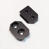 Aluminum Fixed Mounting Bracket for One-Touch Tool Holders, Compatible with Slim Tool Holders (Black, 2-Pack)