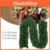 Pine Green Artificial Spruce Christmas Garland Wreath Home Wall Xmas 27m Decor