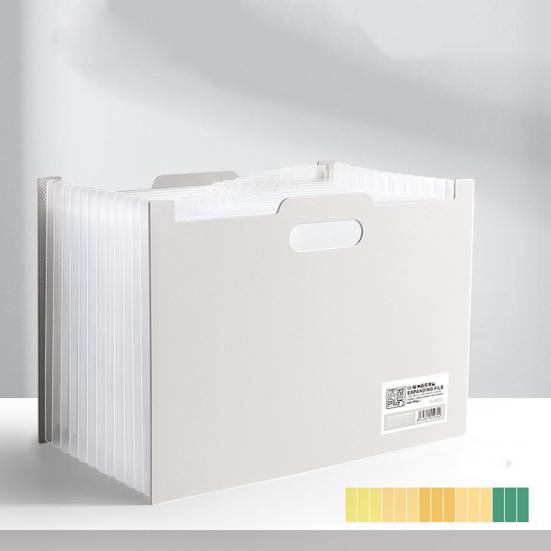 Accordion File Folder Expanding Vertical File Organizer 13 Pockets Folder with Colored