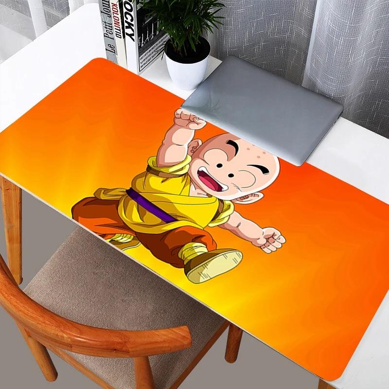 DBZ Dragon Ball Krillin Mouse Pad Kawaii Gaming Accessories Notbook Computer Speed Mini Pc Gamer Keyboard Desk Mat Mousepad