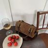 Fashion Small Square Bag Shoulder Bags Brown Niche Retro Suede Surface Leisure Versatile Trend Lady Crossbody Bags