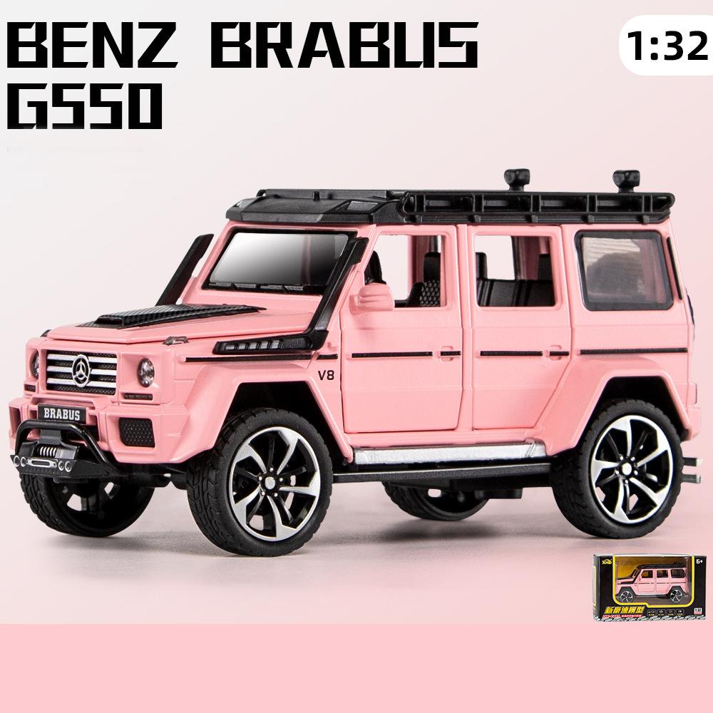 Масштаб 1/32 Benz G550, литая под давлением модель автомобиля, игрушечный автомобиль с откатным механизмом, звуком и светом для детей, коллекция подарков для мальчиков и девочек