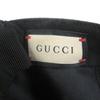Безупречная кепка GUCCI Нашивка с логотипом из эластичного черного хлопка мужская 751400 Б/У