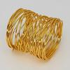 Yousheng Twisted Wire Napkin Rings Wire Mesh Napkin Holders Golden Metal Napkin Rings Dining Table Accessories for Party Wedding Christmas Gatherings