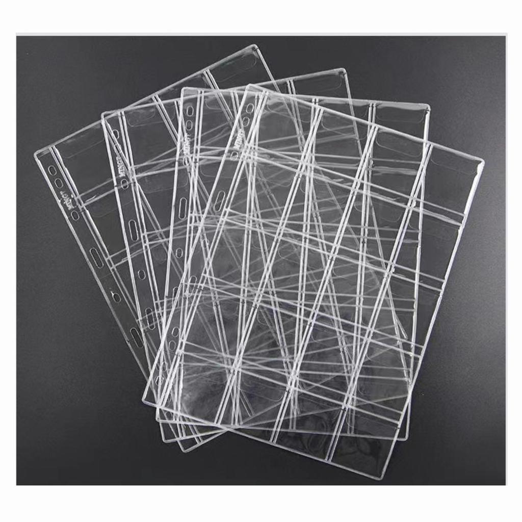 10PCS Sheet Coin Wallets  Holders Storage Collection Pages Clear Coin Collection Booklet Loose Leaf Storage Box