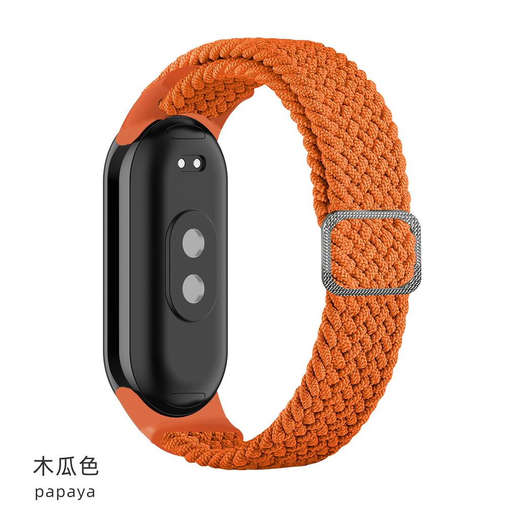 Ремешок для Xiaomi Mi Band 10 9 8 Эластичный плетеный Solo Loop Регулируемая пряжка Замена correa bracelet для Miband 4 3 5 6 7