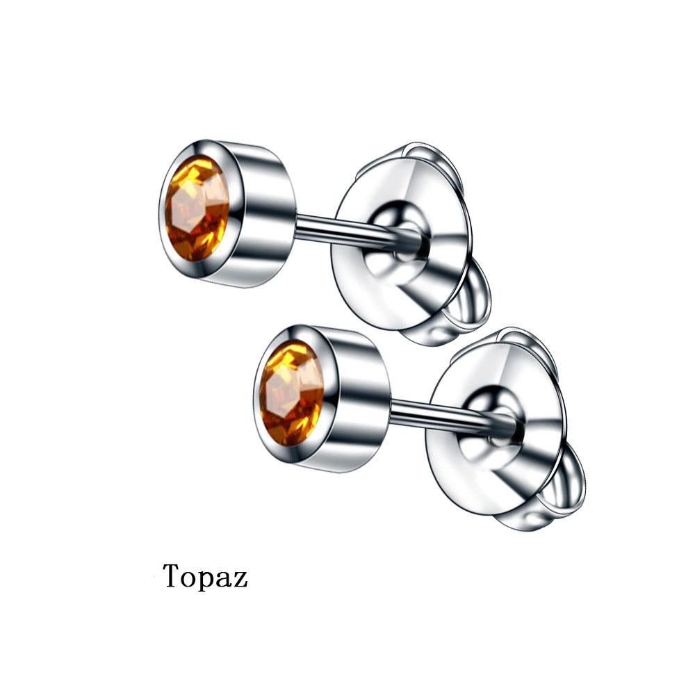 2 шт./1 пара ювелирных изделий для тела серьги-гвоздики с драгоценными камнями серьги для прокалывания хряща уха золото/серебро пистолет для камней по знаку зодиака 316 нержавеющая сталь аксессуары для козелка