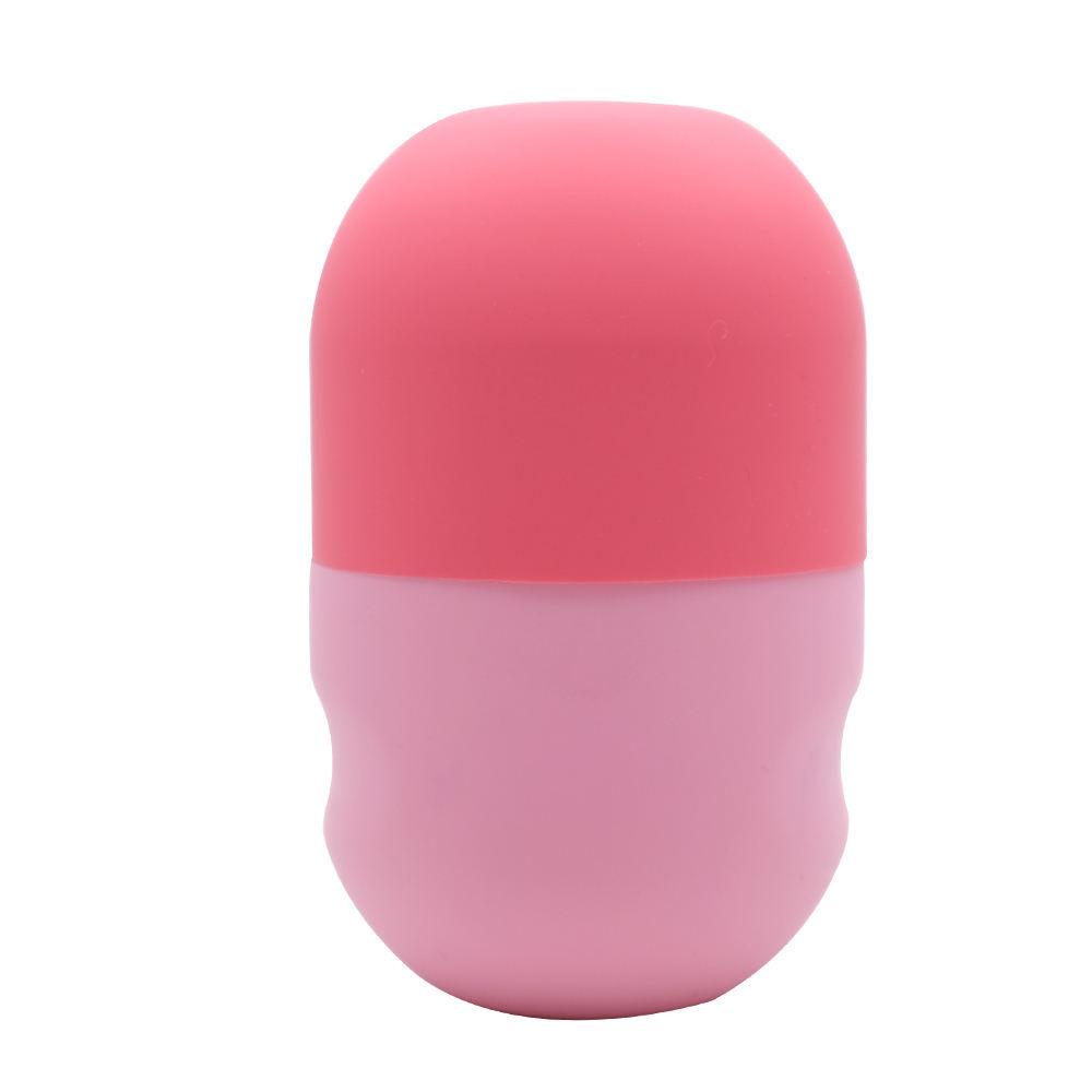 Розовая силиконовая форма для массажных ледяных кубиков для лица, контурный ролик для лица, уход за кожей лица