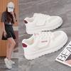Модная повседневная обувь на весну и лето 2025 года, дышащая сетчатая белая обувь для женщин, новая корейская версия, женская обувь на толстой подошве