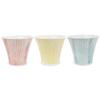 Kunzan Kiln Teacups Hasami Made In Striped J-kitchens (3-Piece Set), Ware, Japan, 130cc,