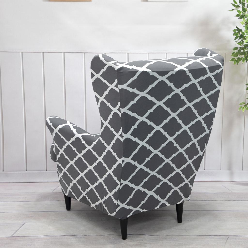 Чехол для дивана с подголовником с цветочным принтом, защитный чехол для кресла, чехлы для кресел с подголовником, чехлы для стульев с покатыми подлокотниками и спинкой King Back