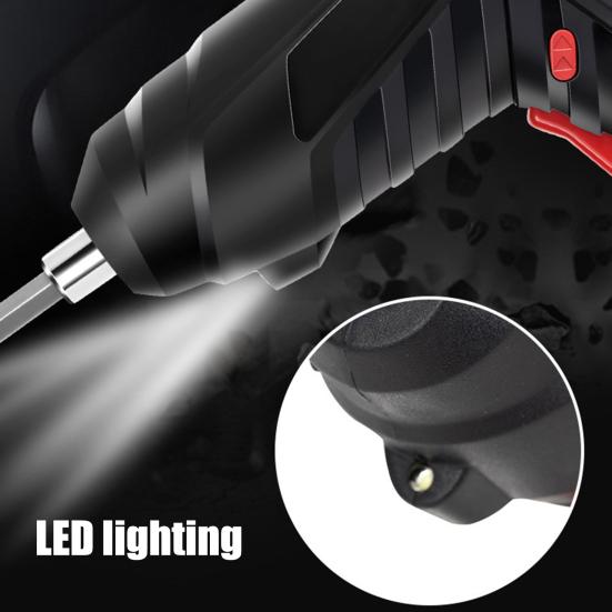 Набор беспроводных электрических отверток со светодиодной подсветкой, с высоким крутящим моментом, компактный, портативный, перезаряжаемый, маленький