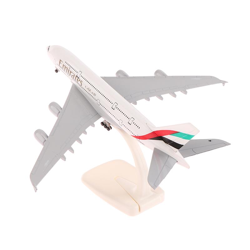 20 см 1:400 Модель самолета Emirates Airbus A380 Металлическая реплика Сплав Материал Авиационная симуляция Дети Мальчик Подарок
