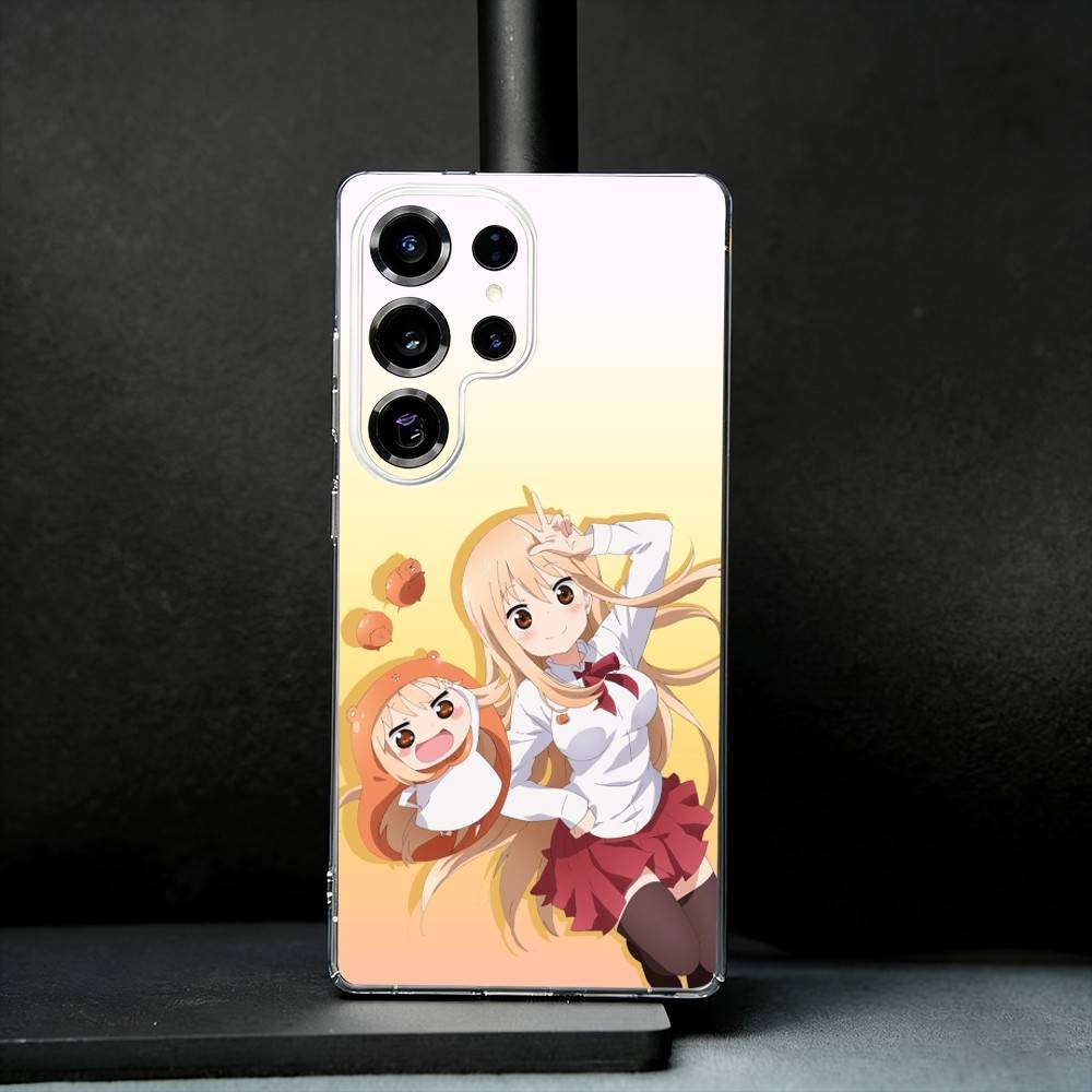 Anime Doma U-Umaru Phone Case For Samsung S25,S24,S21,S22,S23,S30,Ultra,S20,Plus,Fe,Note,10,9,5G Transparent Cover