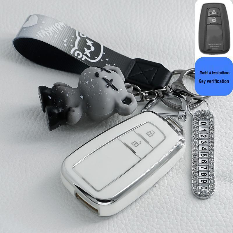 Чехлы для ключей для женщин: Подходит для Toyota Corolla, Camry, Levin, Avalon, Highlander, RAV4 и CHR.