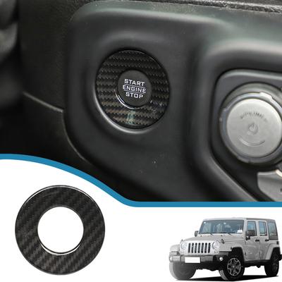 Декоративное кольцо на кнопку старт-стоп автомобиля для Jeep Wrangler JL Gladiator JT 2018-2022, накладки на интерьер