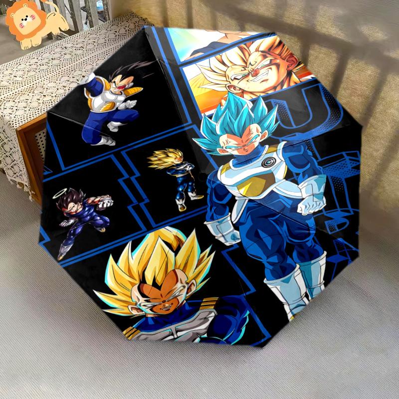 1 шт. Автоматический складной зонт - Узор Dragon Ball Super Портативный складной дизайн с 8 спицами Рождественские и Новогодние подарки